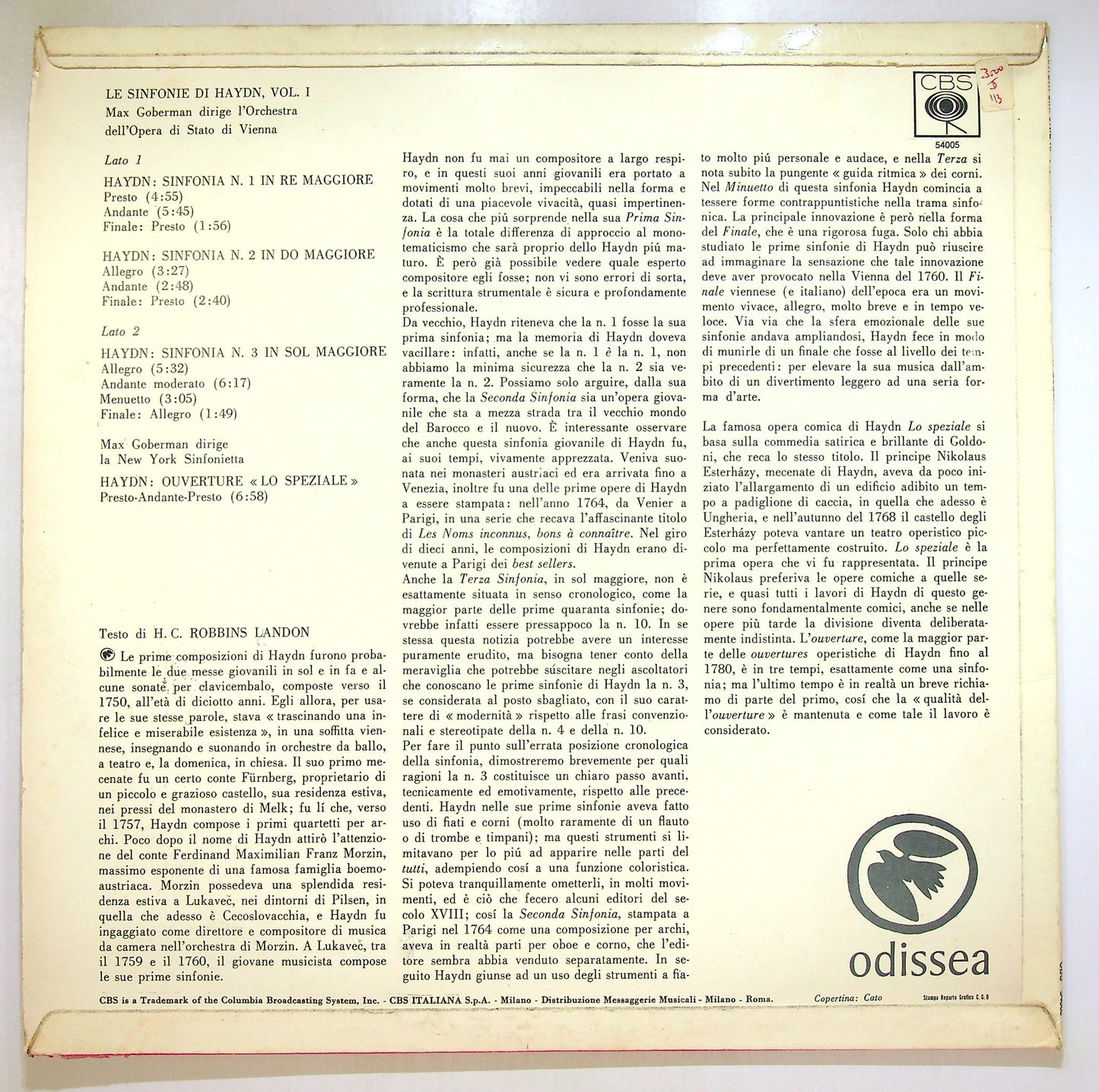 EBOND Le Sinfonie Di Haydn Vol. 1 Vinile V106124