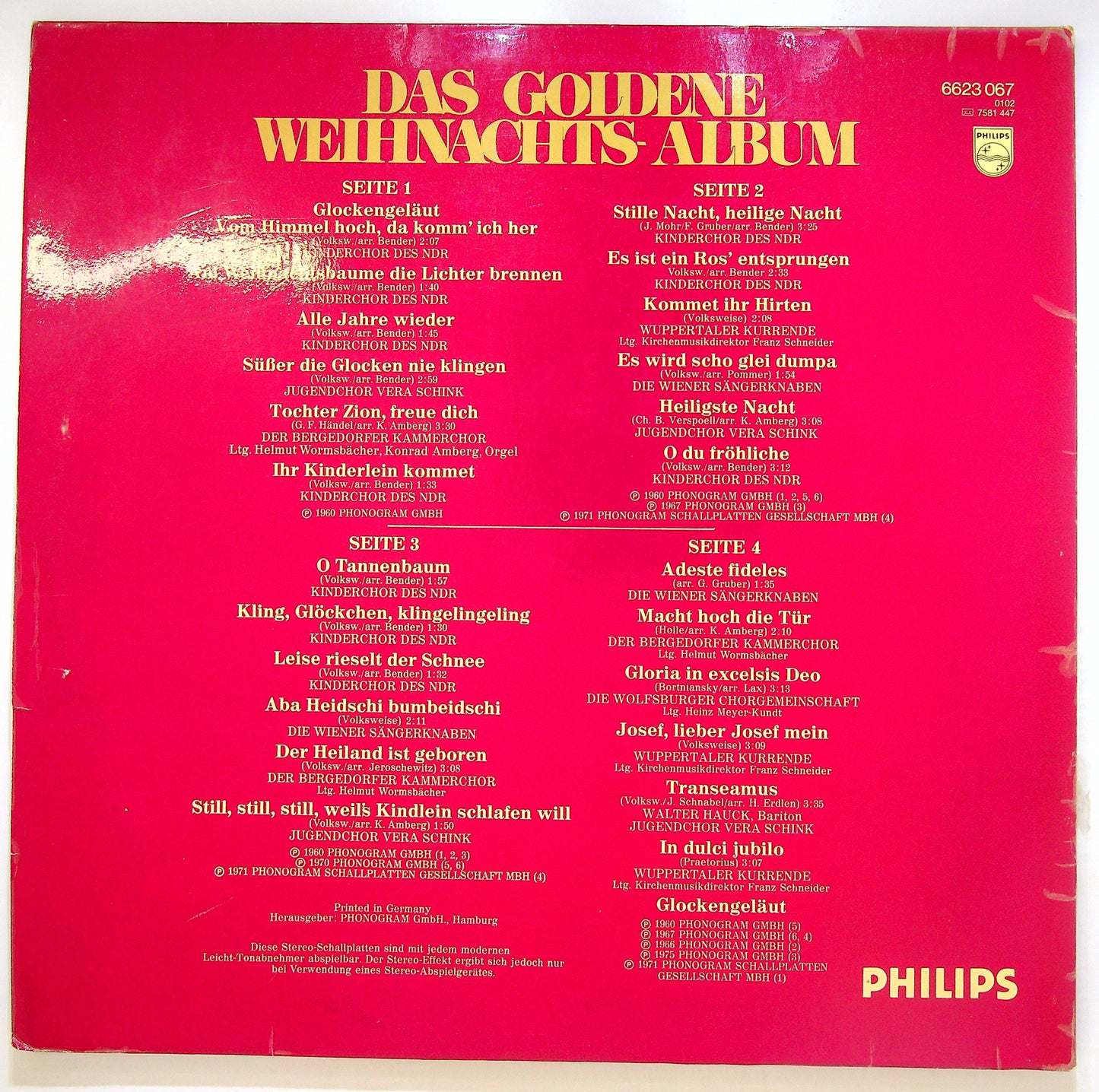 EBOND Various - Das Goldene Weihnachtsalbum Vinile V106132