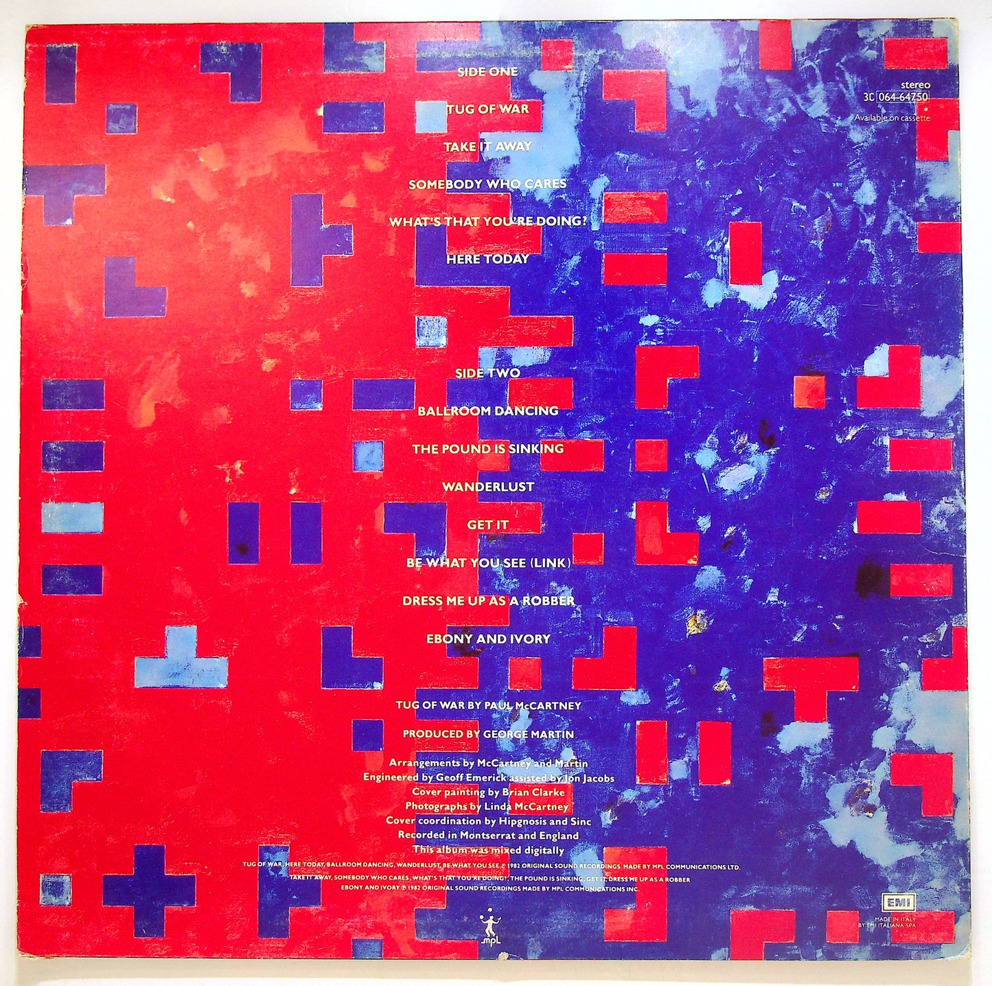 EBOND Paul McCartney - Tug Of War Vinile V107001
