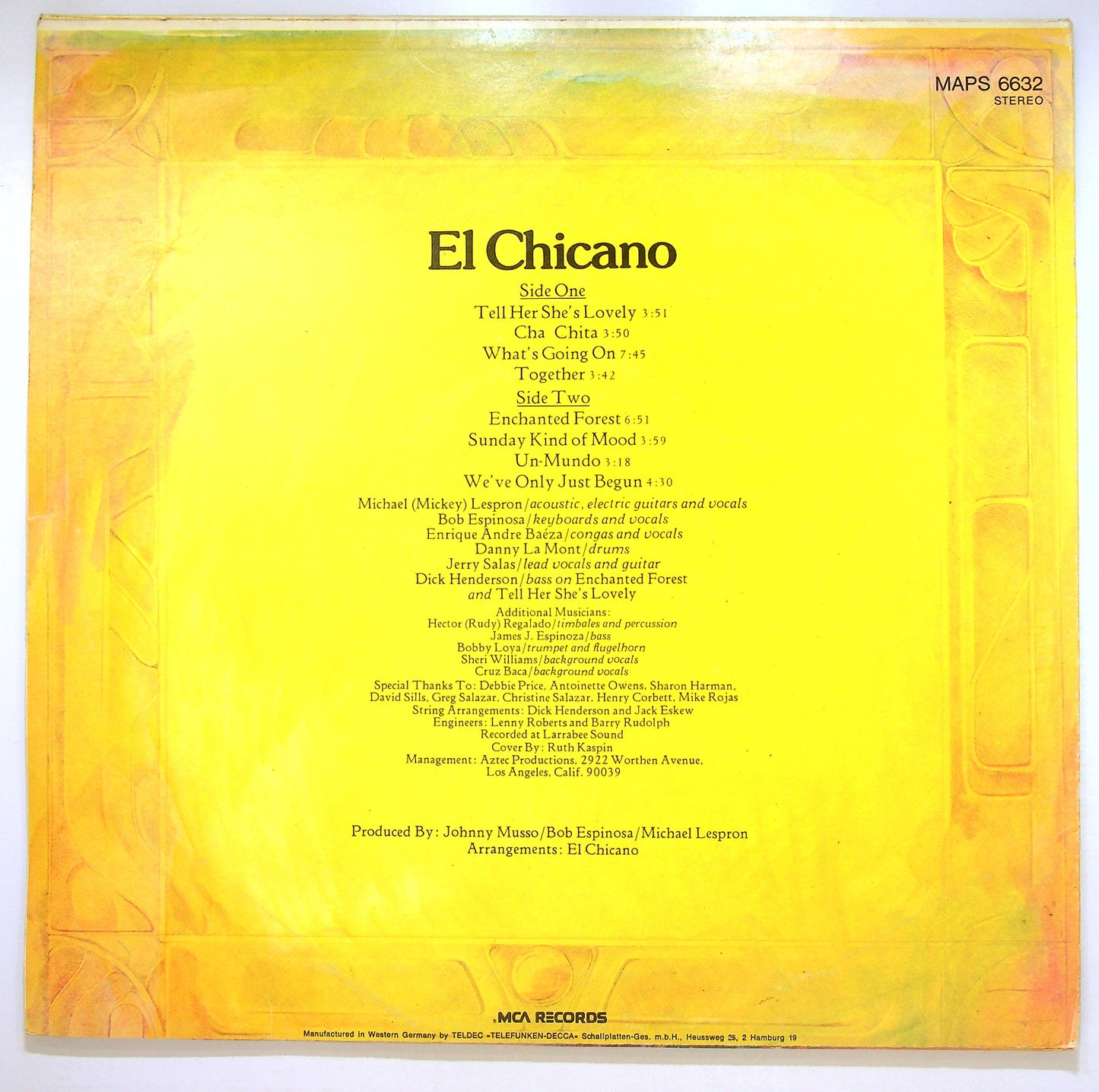 EBOND El Chicano - El Chicano Vinile V107008
