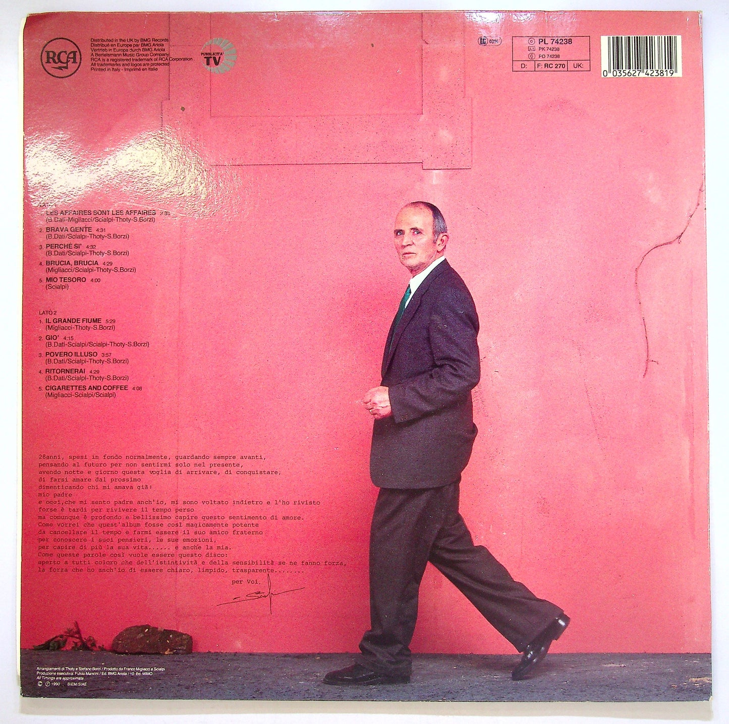 EBOND Scialpi - Trasparente Vinile V107057