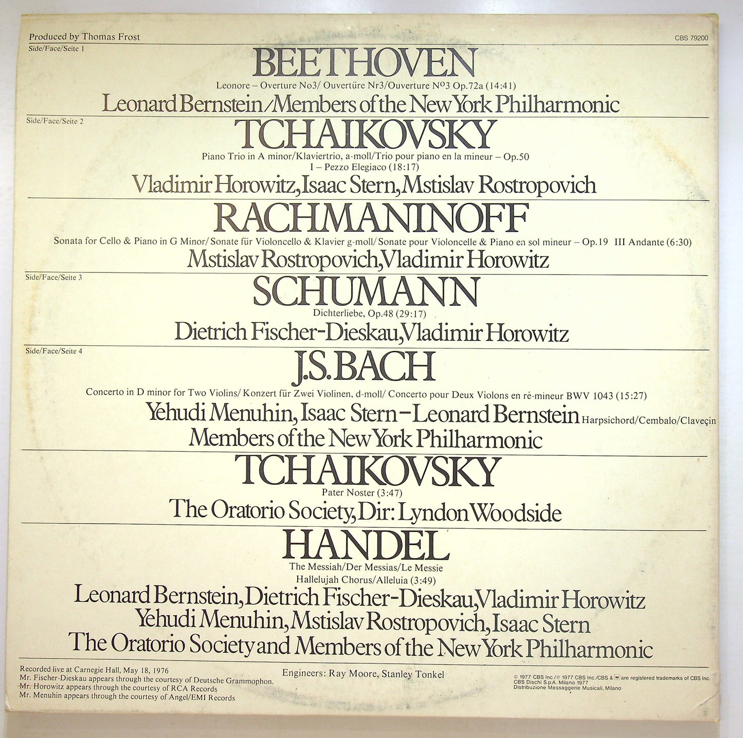 EBOND Various - Concert Of The Century Vinile V107059