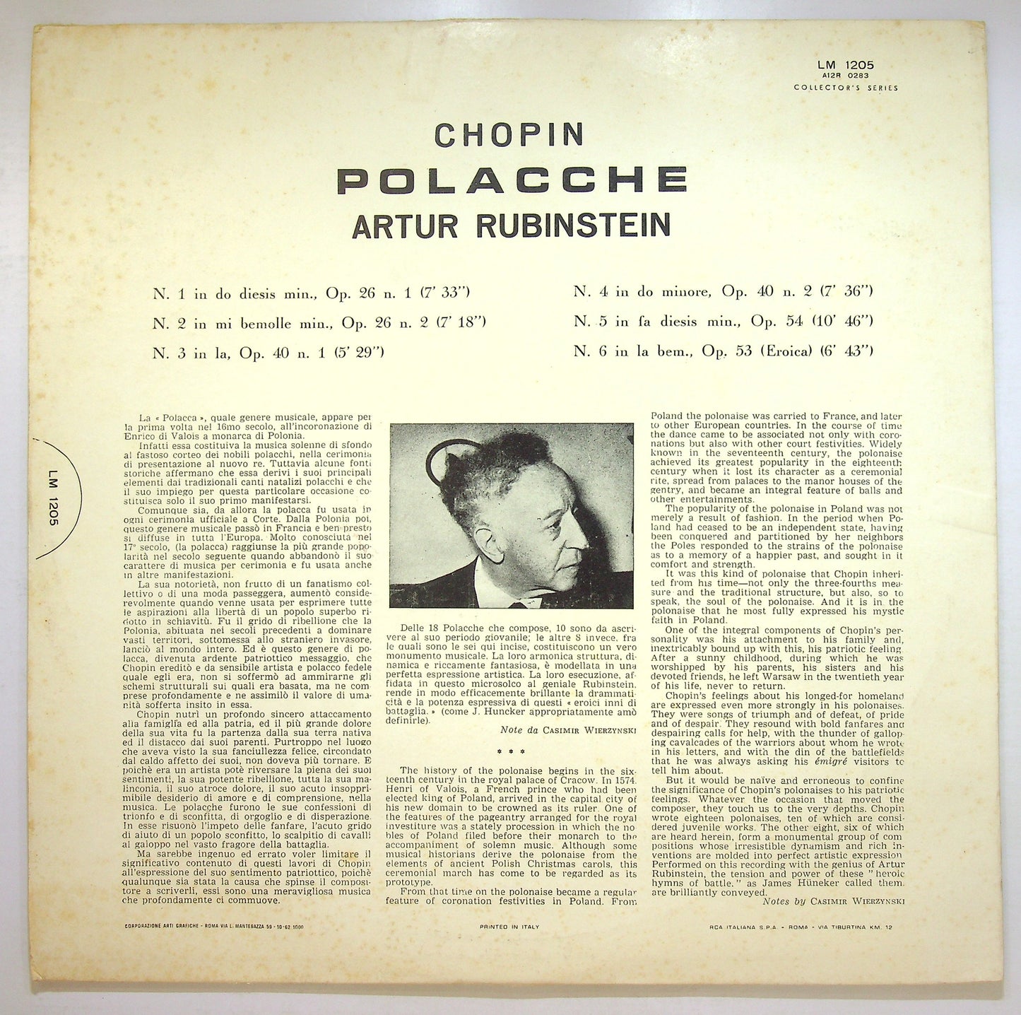 EBOND Chopin - Rubinstein - Polacche Vinile V107072