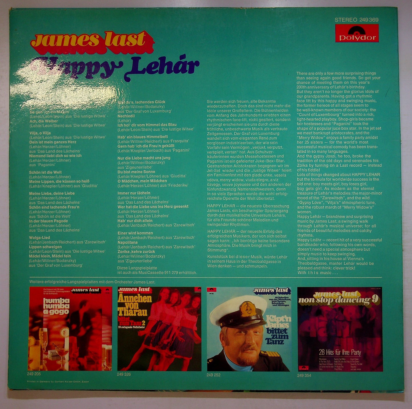 EBOND James Last - Happy Lehar Vinile V107101