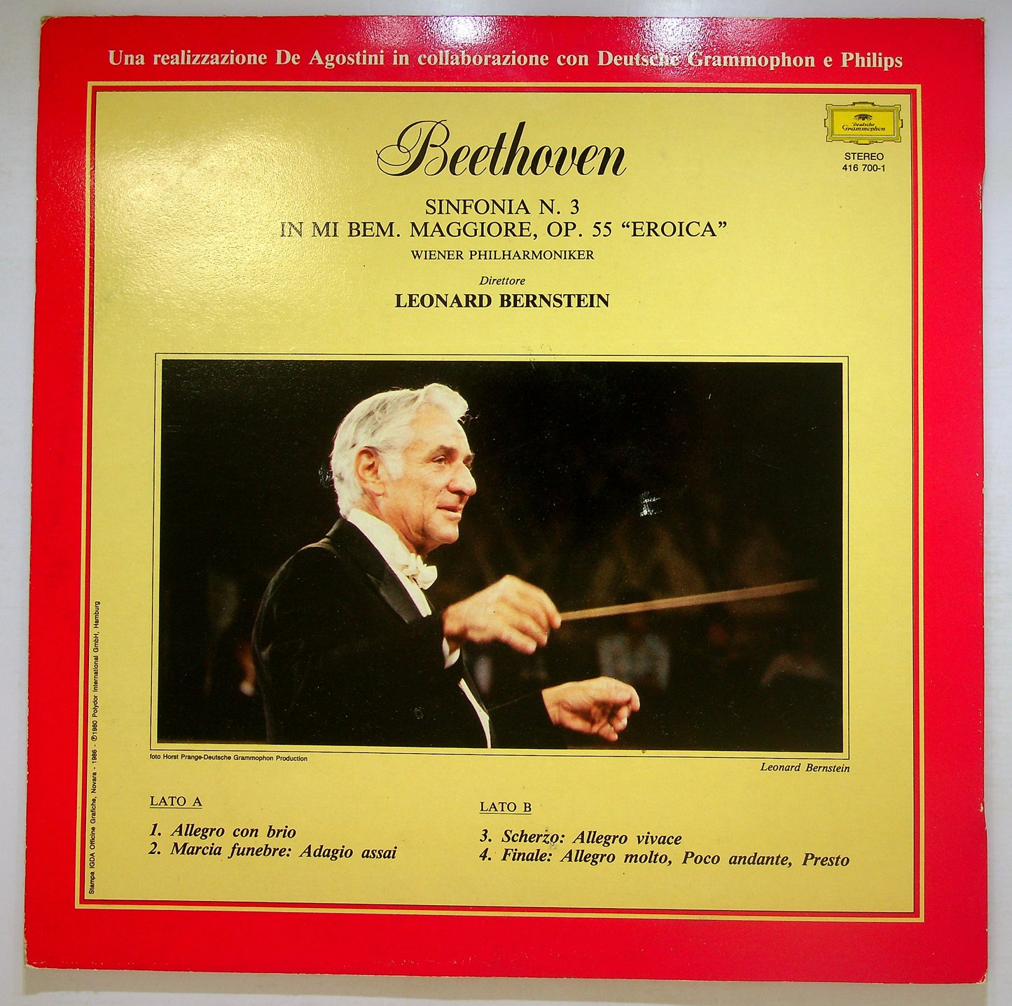 EBOND Sinfonia N. 3 In Mi Bem. Maggiore, Op. 55 Eroica Vinile V107110