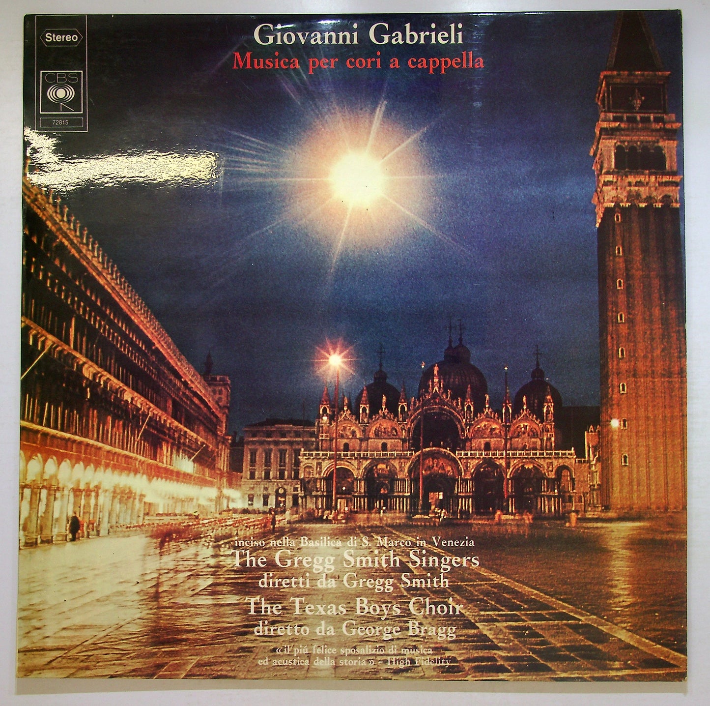EBOND Giovanni Gabrieli - Musica Per Cori A Cappella Vinile V107118