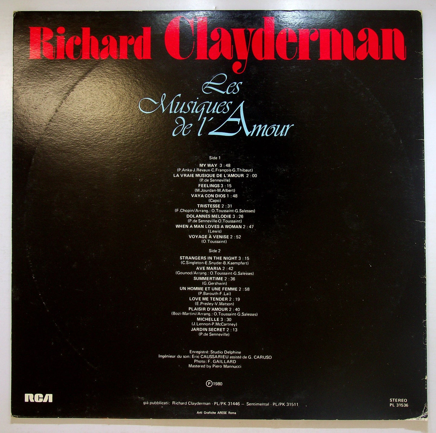 EBOND Richard Clayderman - Les Musiques De L'Amour Vinile V107122