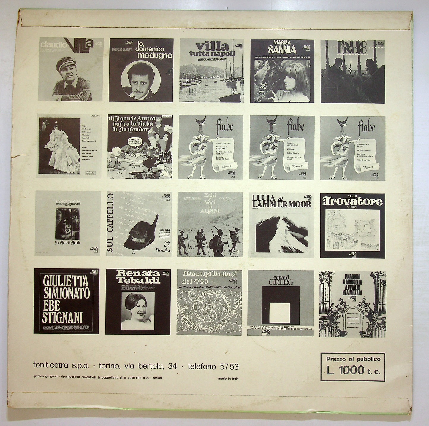 EBOND M.o Armando Sciascia M° Malatesta - Le Nostalgie Vinile V107130
