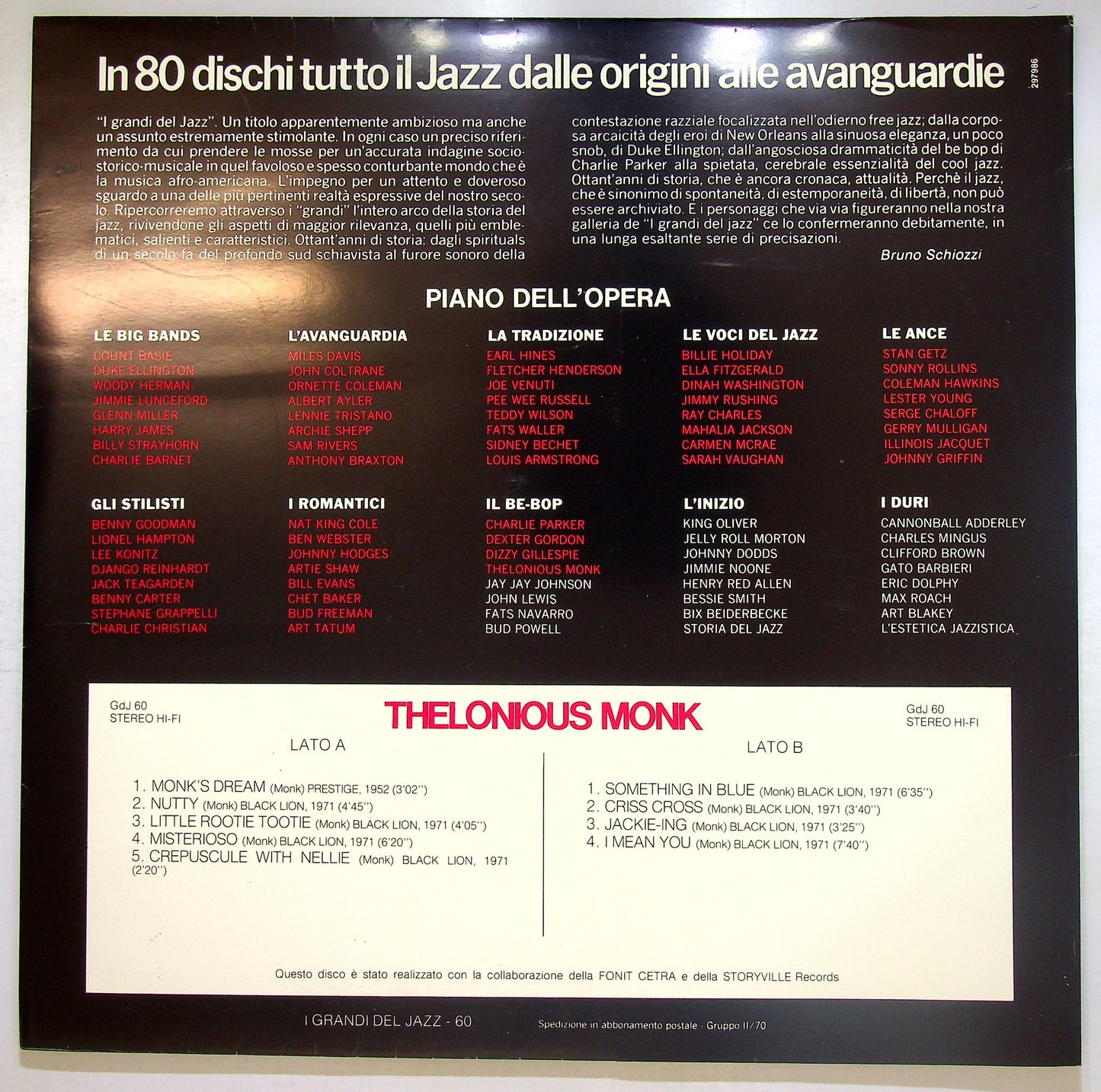 EBOND Thelonious Monk - Thelonious Monk Vinile V108017