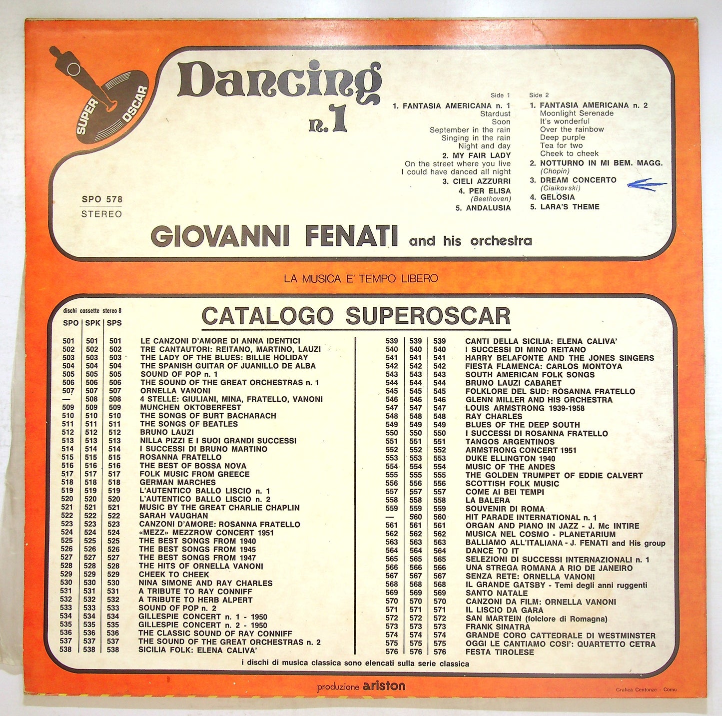 EBOND Giovanni Fenati And His Orchestra - Dancing N.1 Vinile V109006