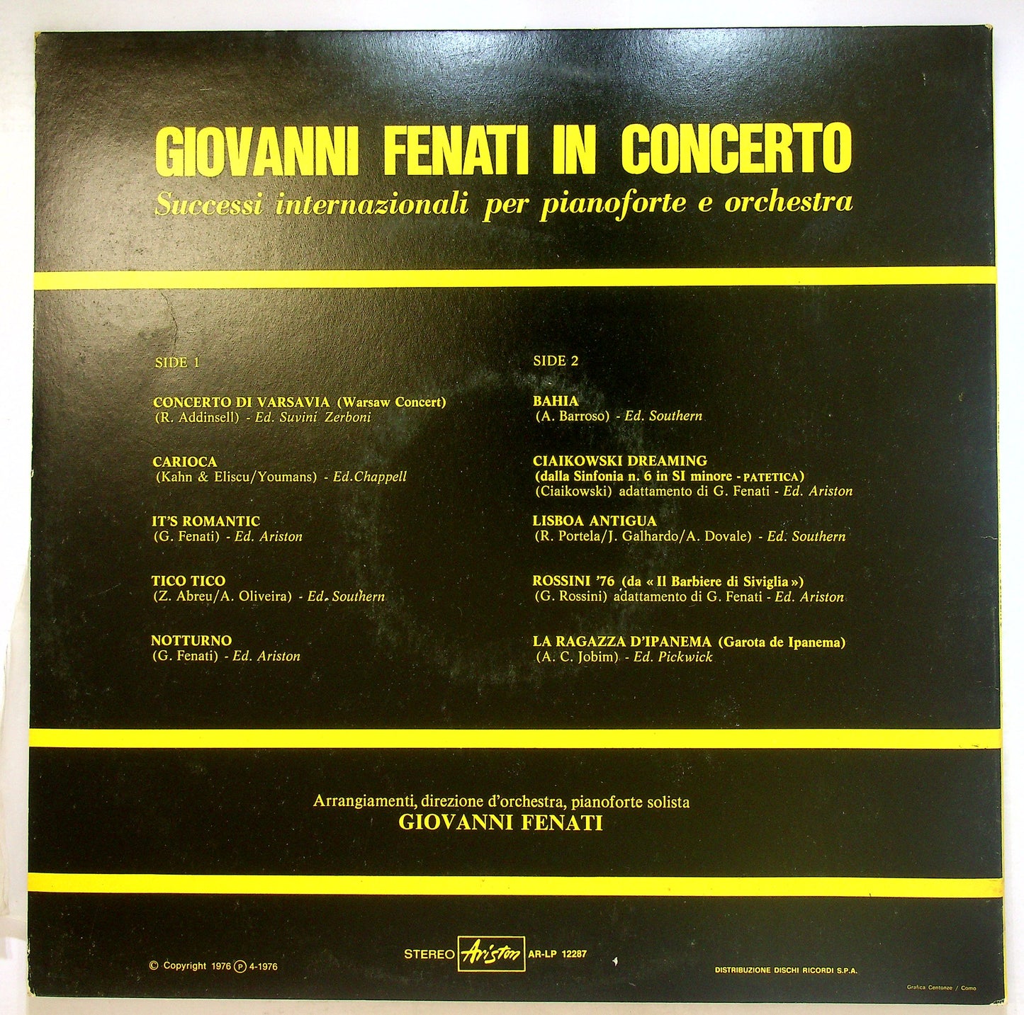 EBOND Giovanni Fenati - In Concerto Vinile V109025