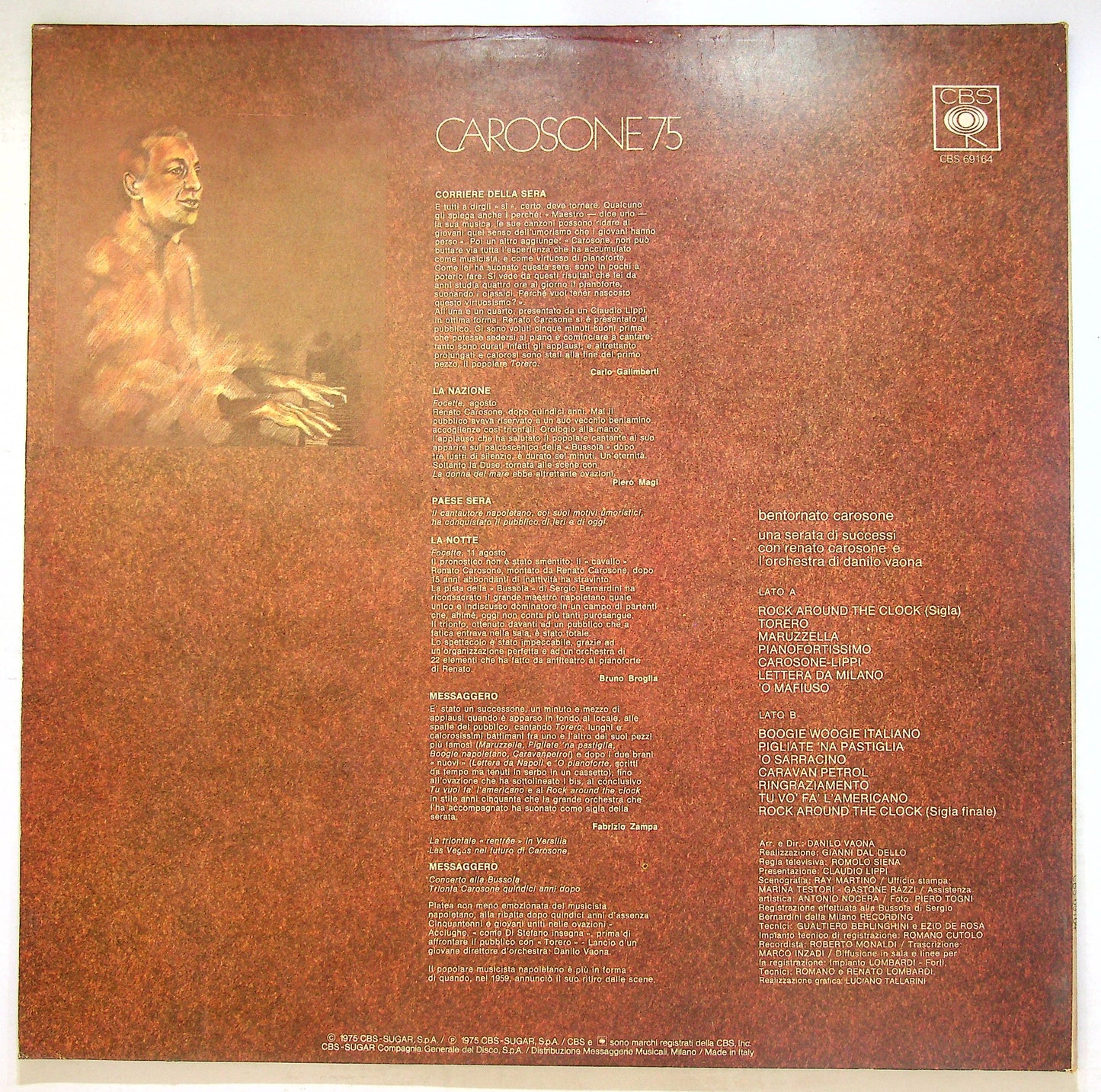 EBOND Renato Carosone - Carosone 75 Vinile V109026
