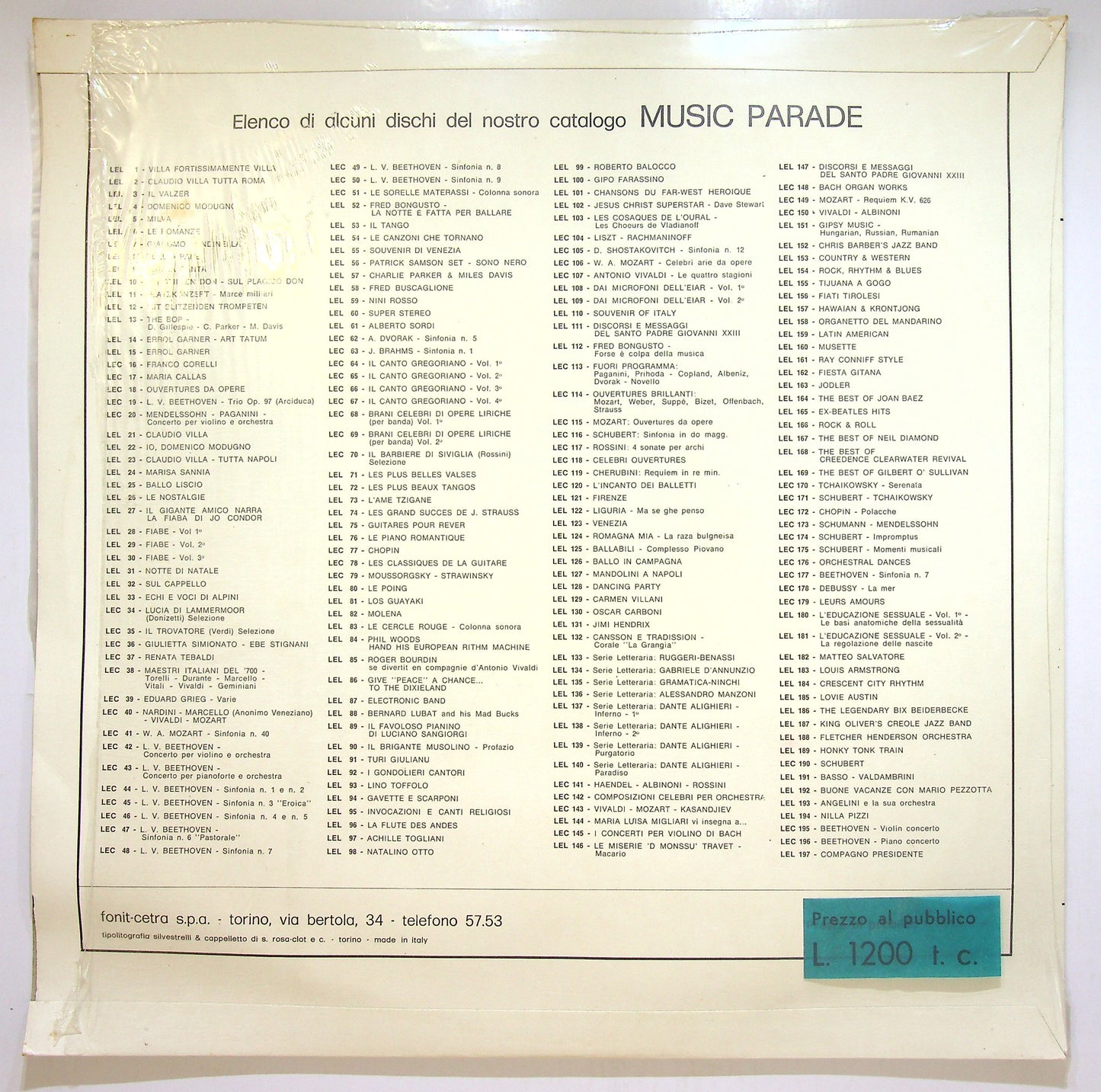 EBOND Nilla Pizzi & Angelini E La Sua Orchestra - Nilla Pizzi Vinile V109069