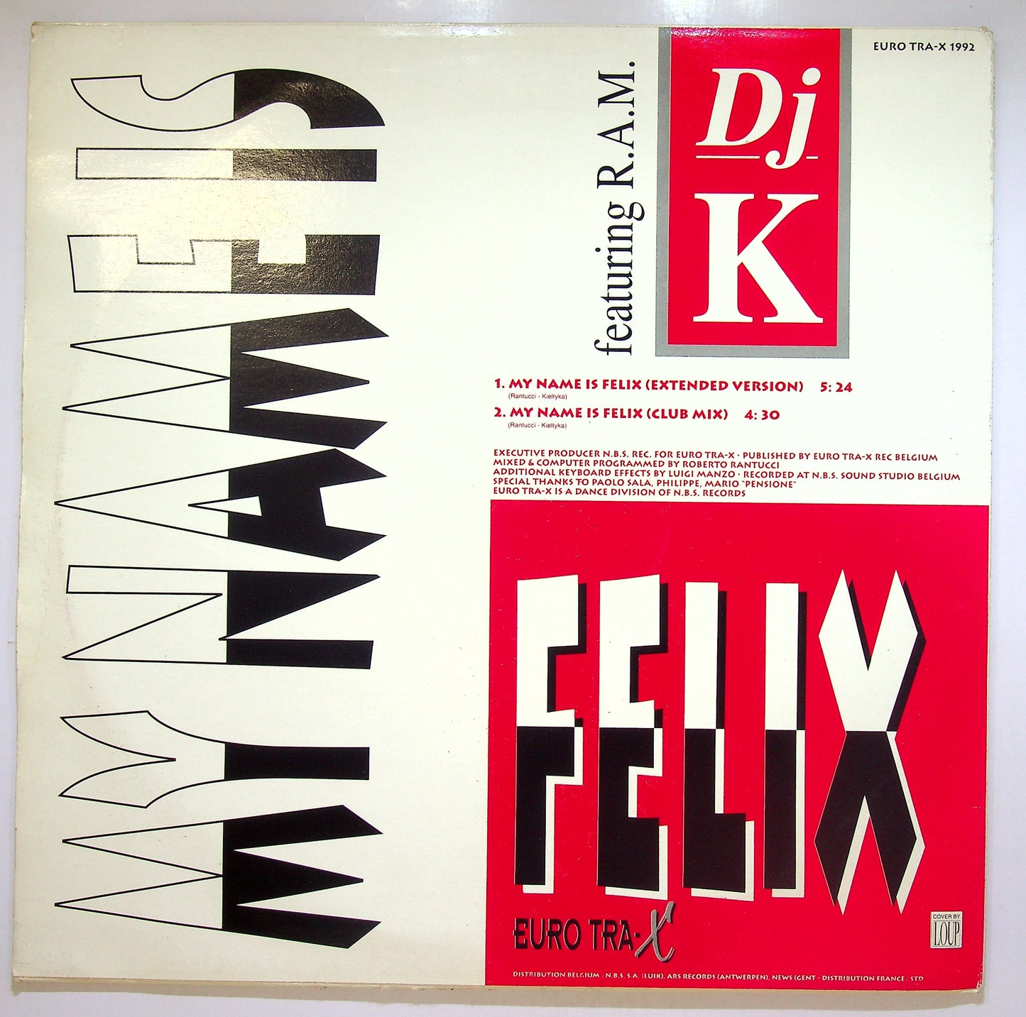 EBOND DJ K Featuring R.A.M. - My Name Is Felix Vinile V109097