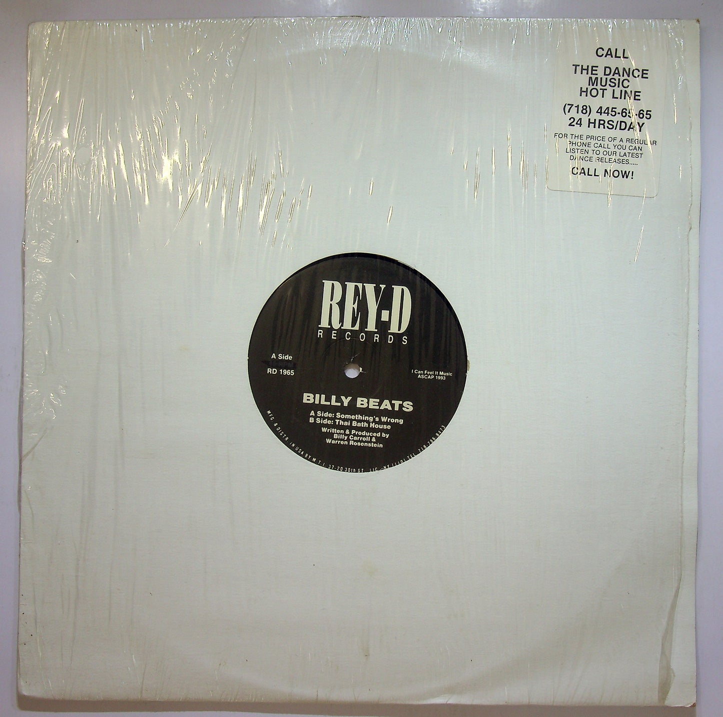 EBOND Billy Beats - Something's Wrong / Thai Bath House Vinile V109124