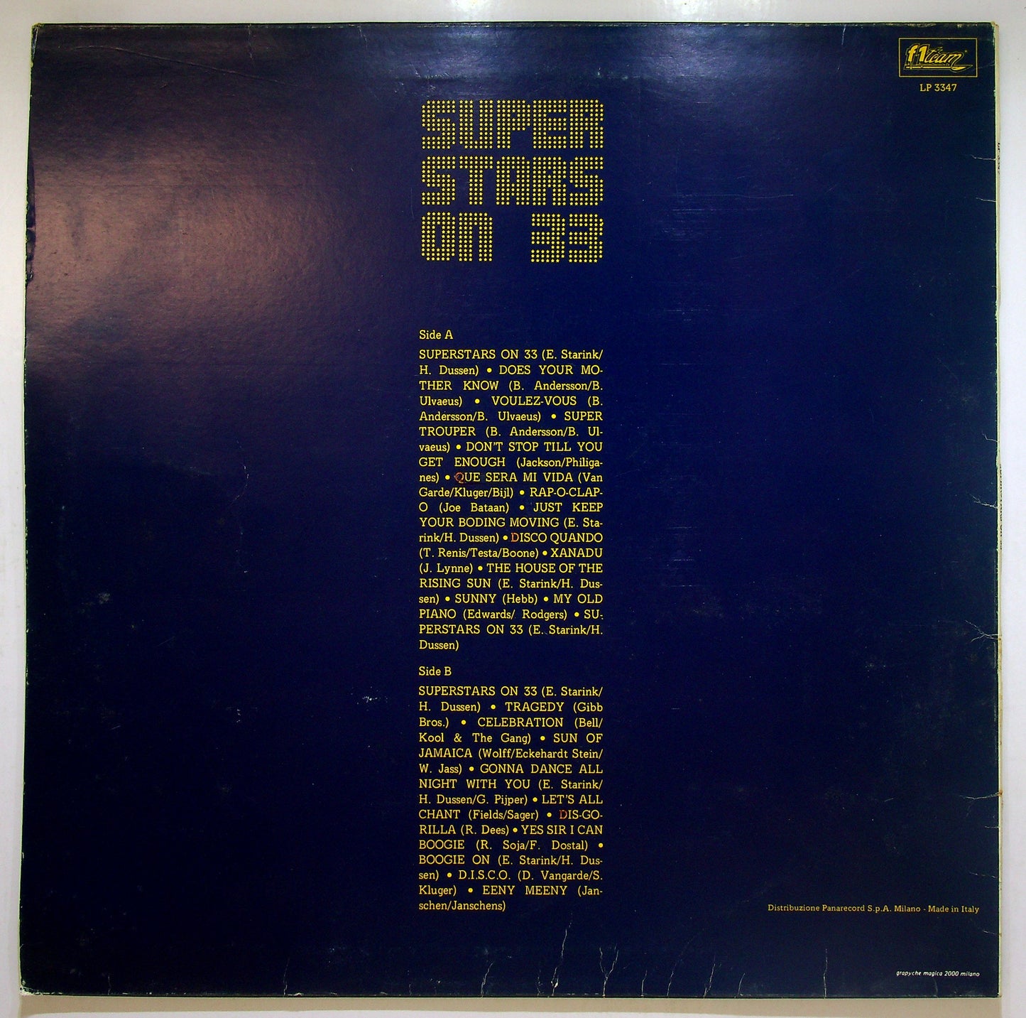 EBOND Various - Superstars On 33 Vinile V109144