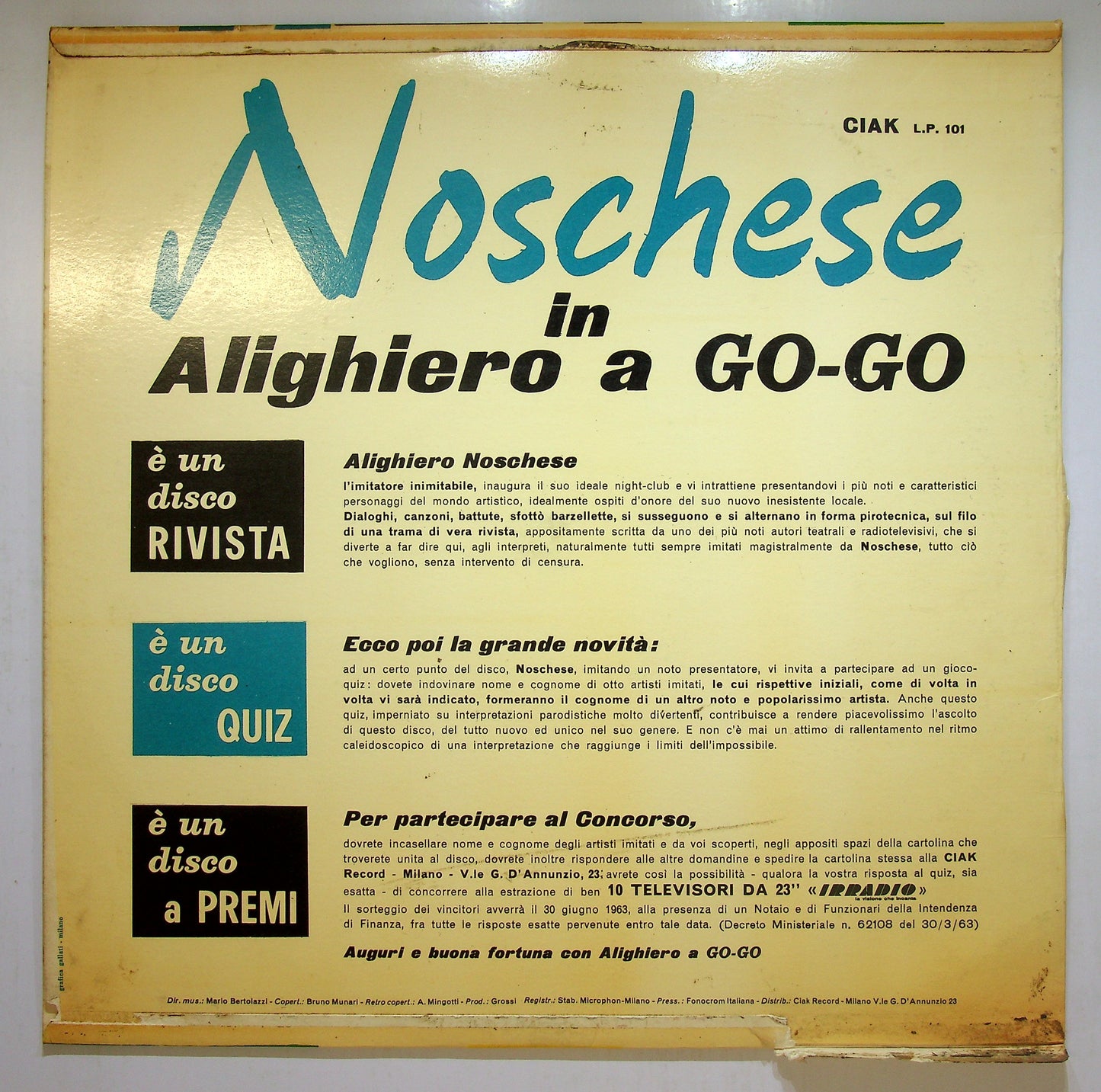 EBOND Noschese - Alighiero A Go-Go Vinile V110013