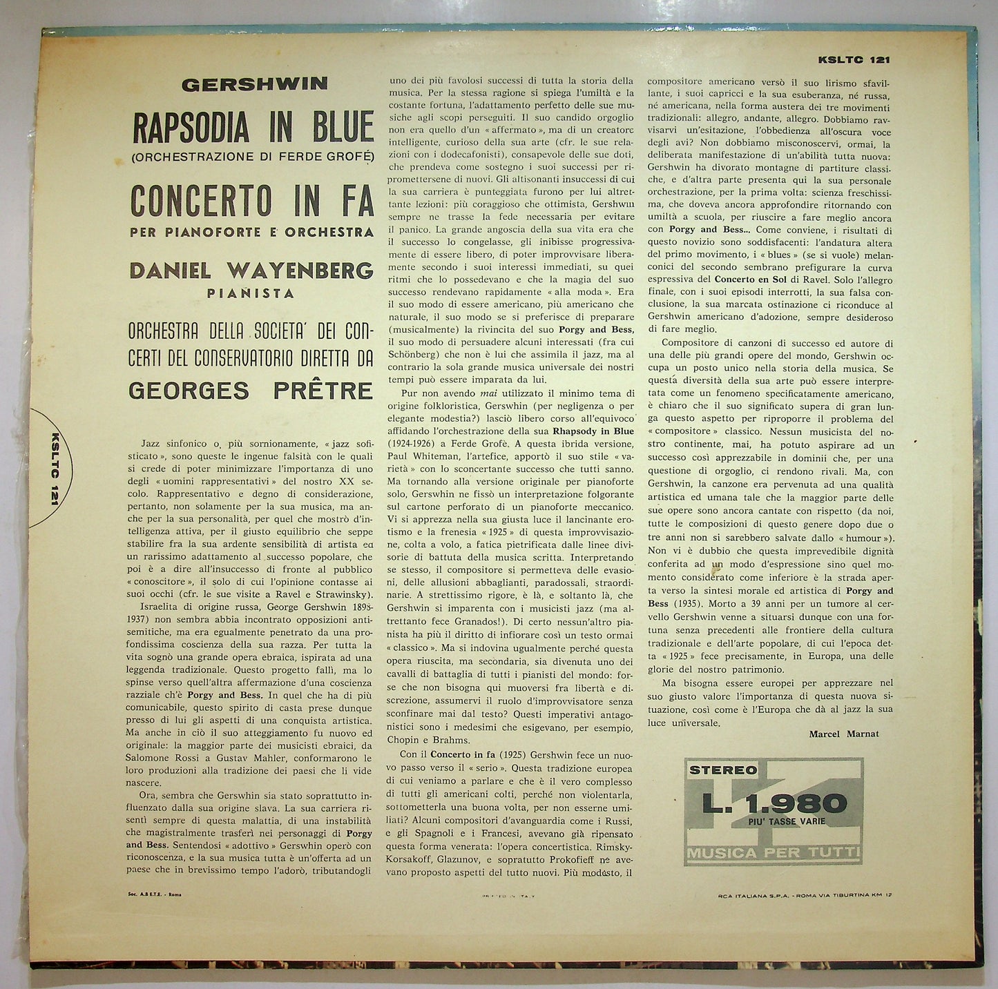 EBOND Gershwin , Daniel Wayenberg - Rapsodia In Blue Vinile V110040