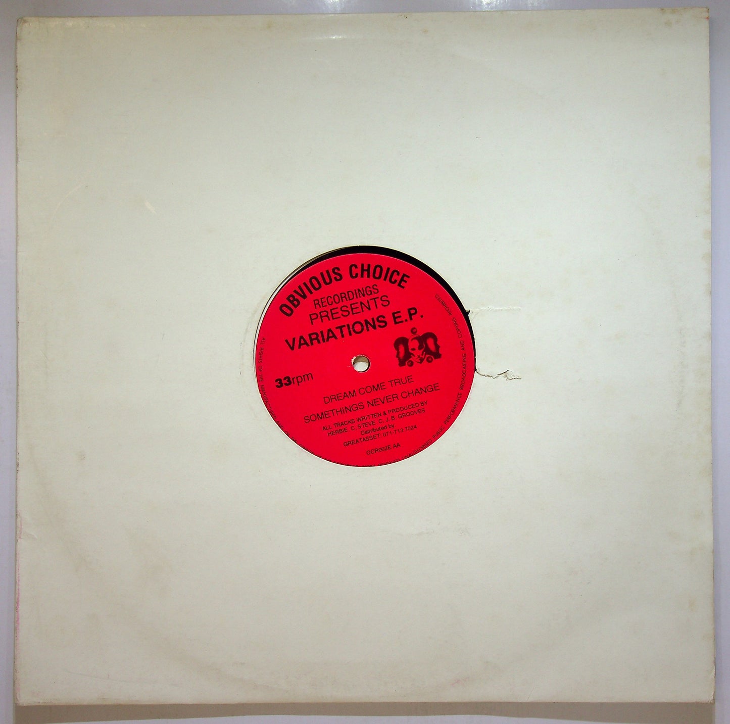 EBOND Variations - Variations E.P. Vinile V110046