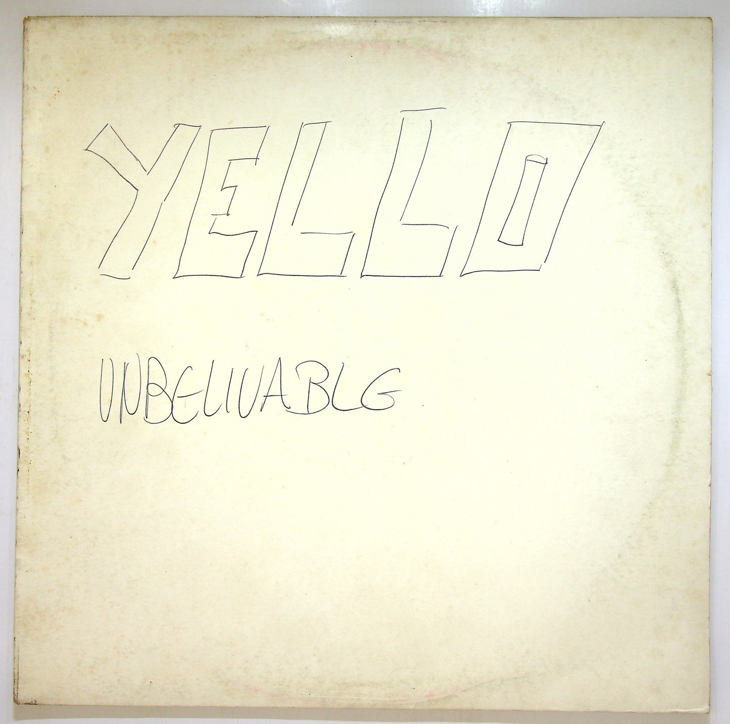 EBOND Yello - Unbelievable (Theme From 'Ford Fairlane') Vinile V110091