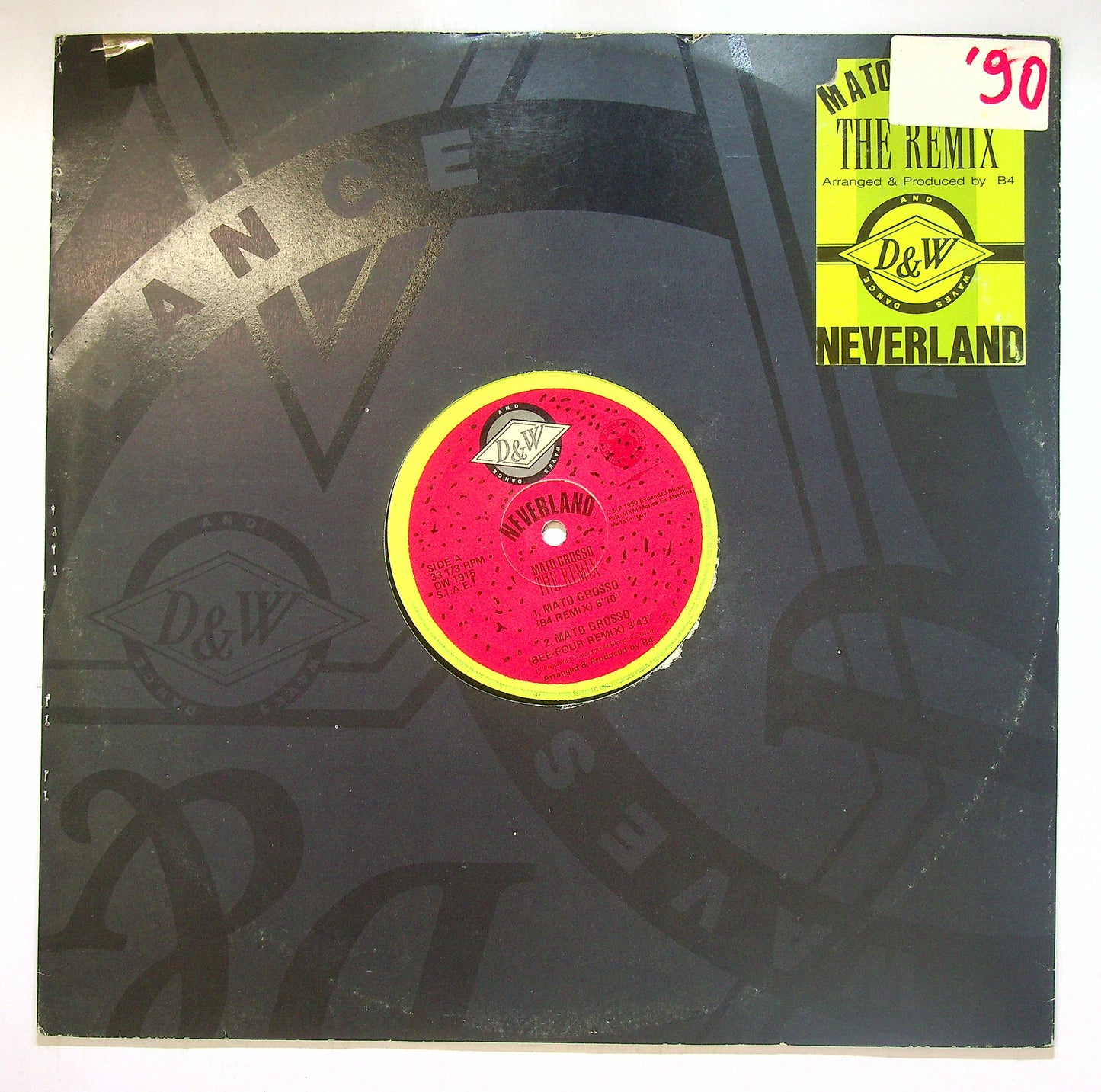 EBOND Neverland - Mato Grosso (The Remix) Vinile V110107