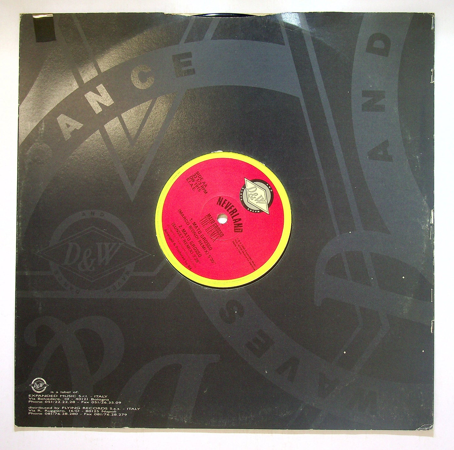 EBOND Neverland - Mato Grosso (The Remix) Vinile V110107