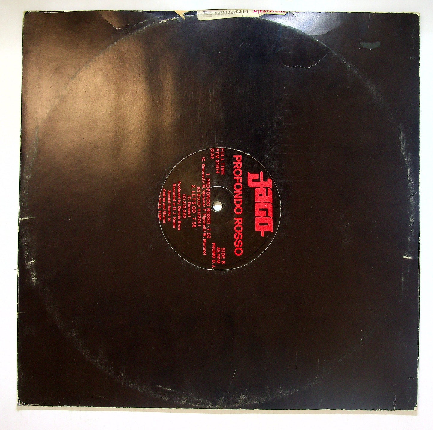 EBOND Jago - Profondo Rosso Vinile V110111