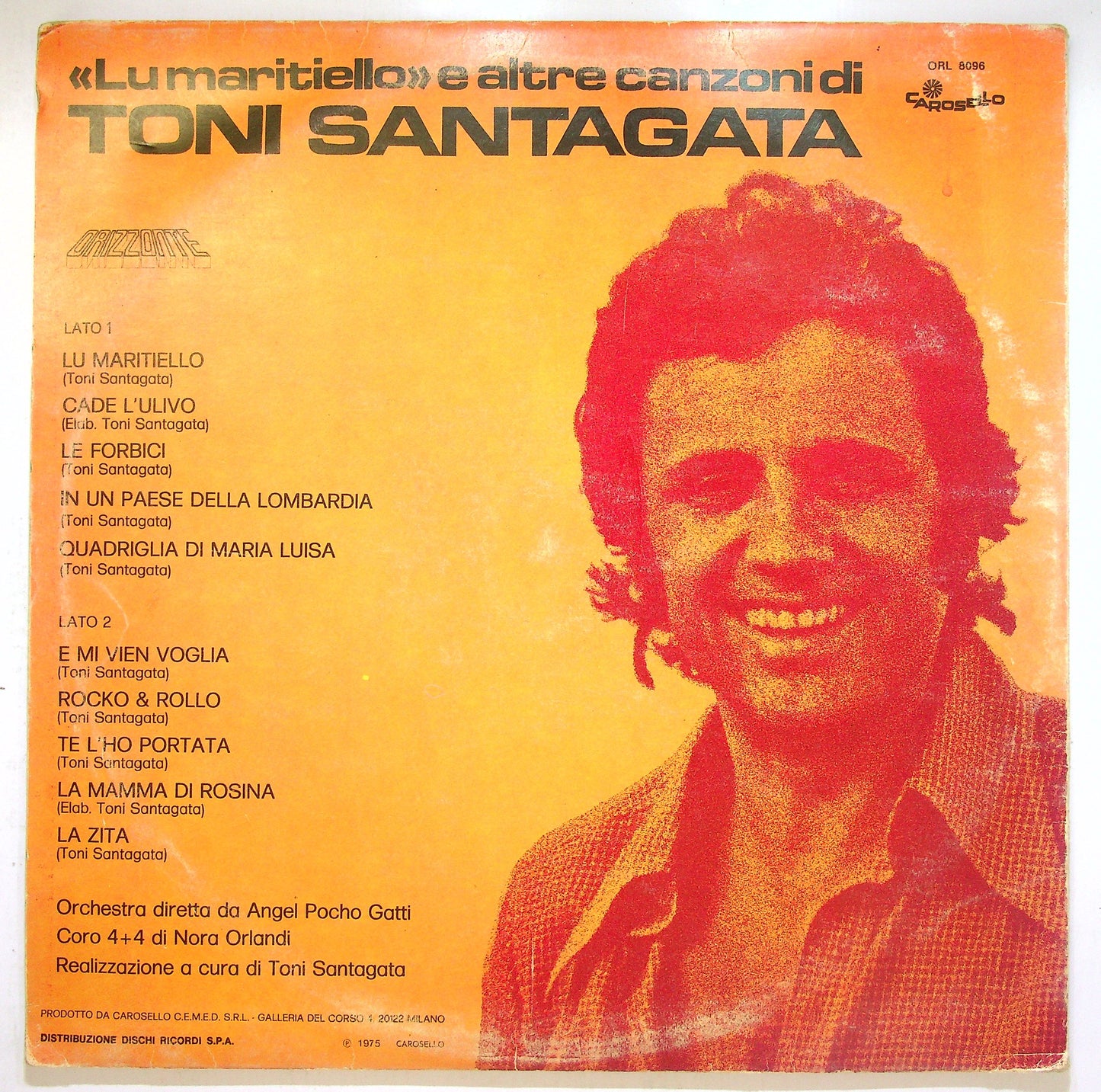 EBOND Tony Santagata - 'Lu Maritiello' E Altre Canzoni DI Vinile V110149