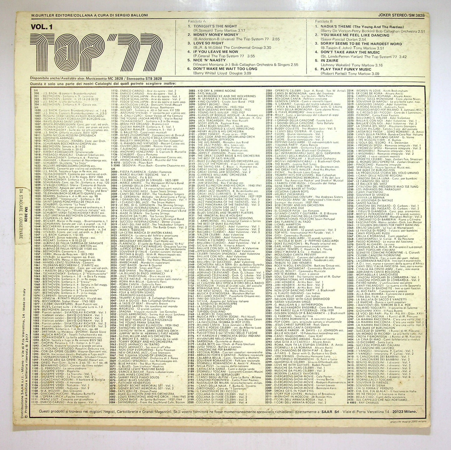 EBOND Various - Top '77 Vol. 1 Vinile V112040