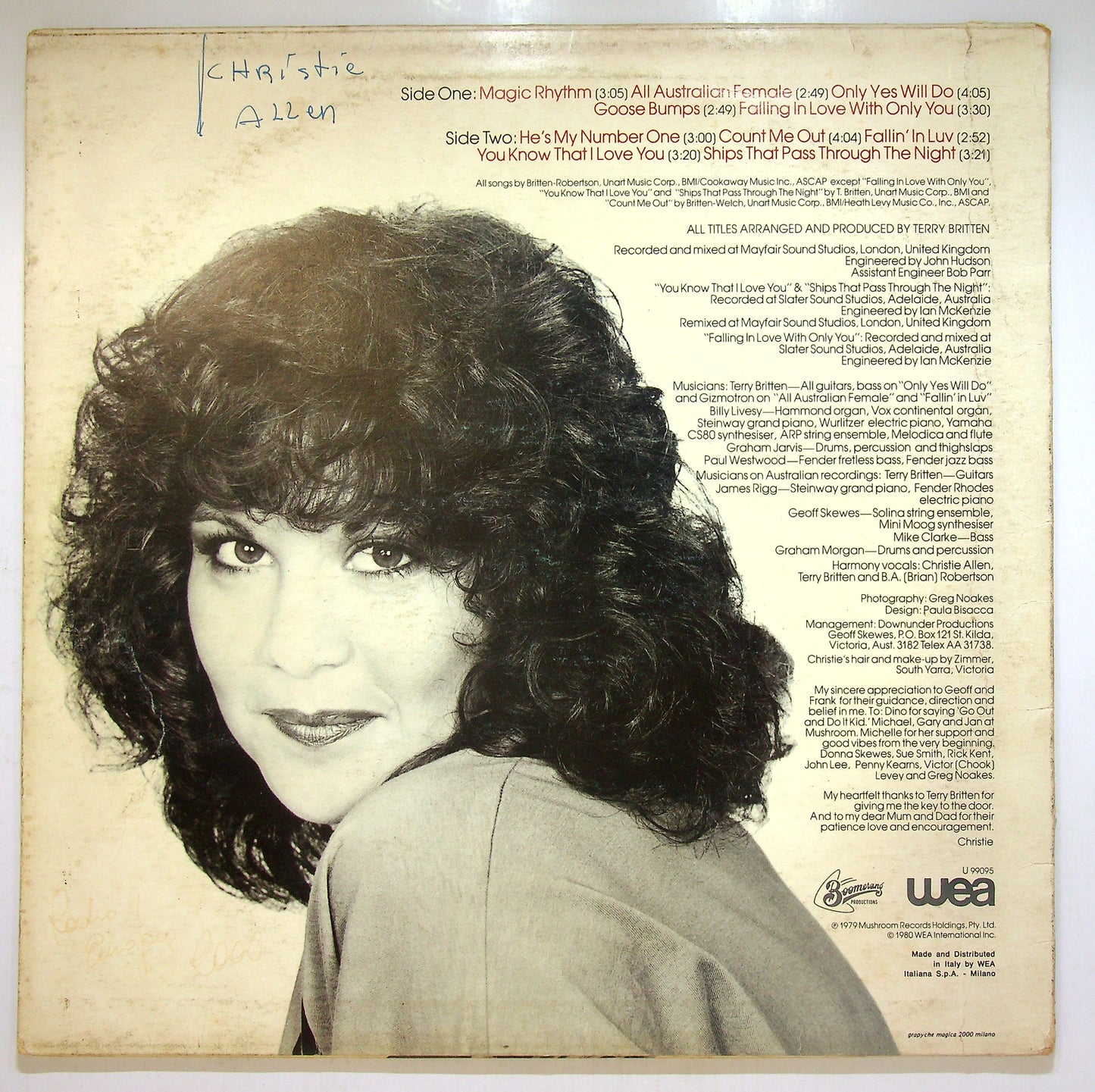 EBOND Christie Allen - Goose Bumps Vinile V112042