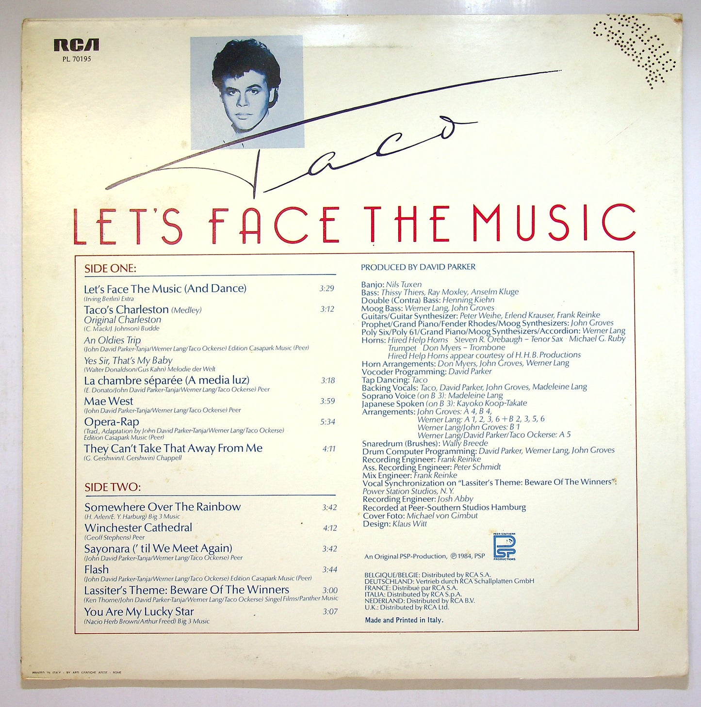 EBOND Taco - Let's Face The Music Vinile V112057