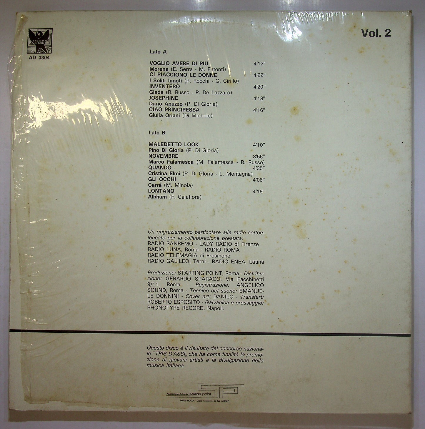 EBOND Various - Note Italiane 1989 Vinile V112062