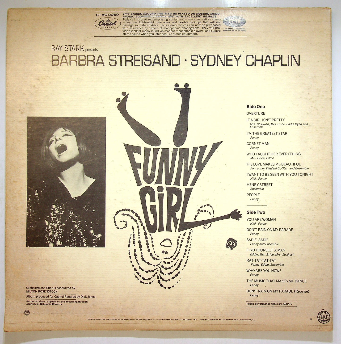 EBOND Bob Merrill Barbra Streisand Sydney Chaplin - Funny Girl Vinile V112071