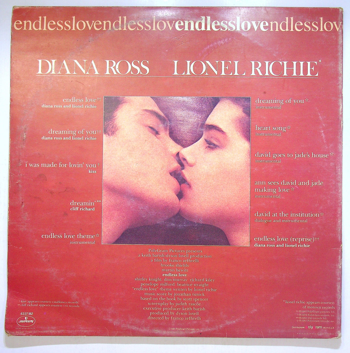 EBOND Various - Endless Love Original Motion Picture Soundtrack Vinile V112076