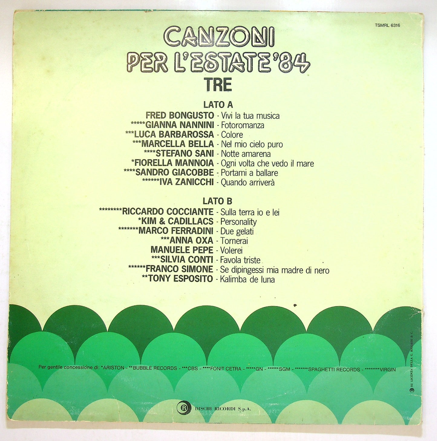 EBOND Artisti Vari - Canzoni Per L'Estate '84 Tre Vinile V112096