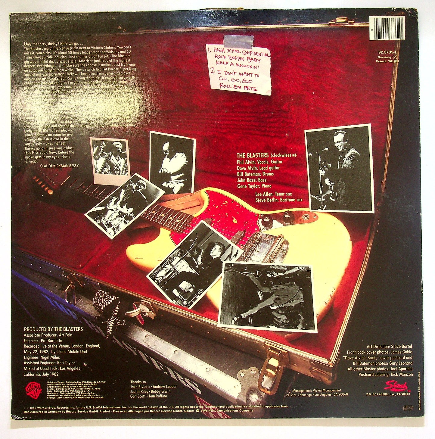 EBOND The Blasters - Over There (Live At The Venue, London) Vinile V112123
