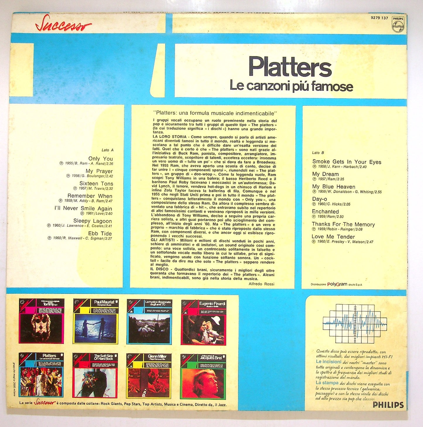 EBOND Platters - Le Canzoni Piu Famose Vinile V112141