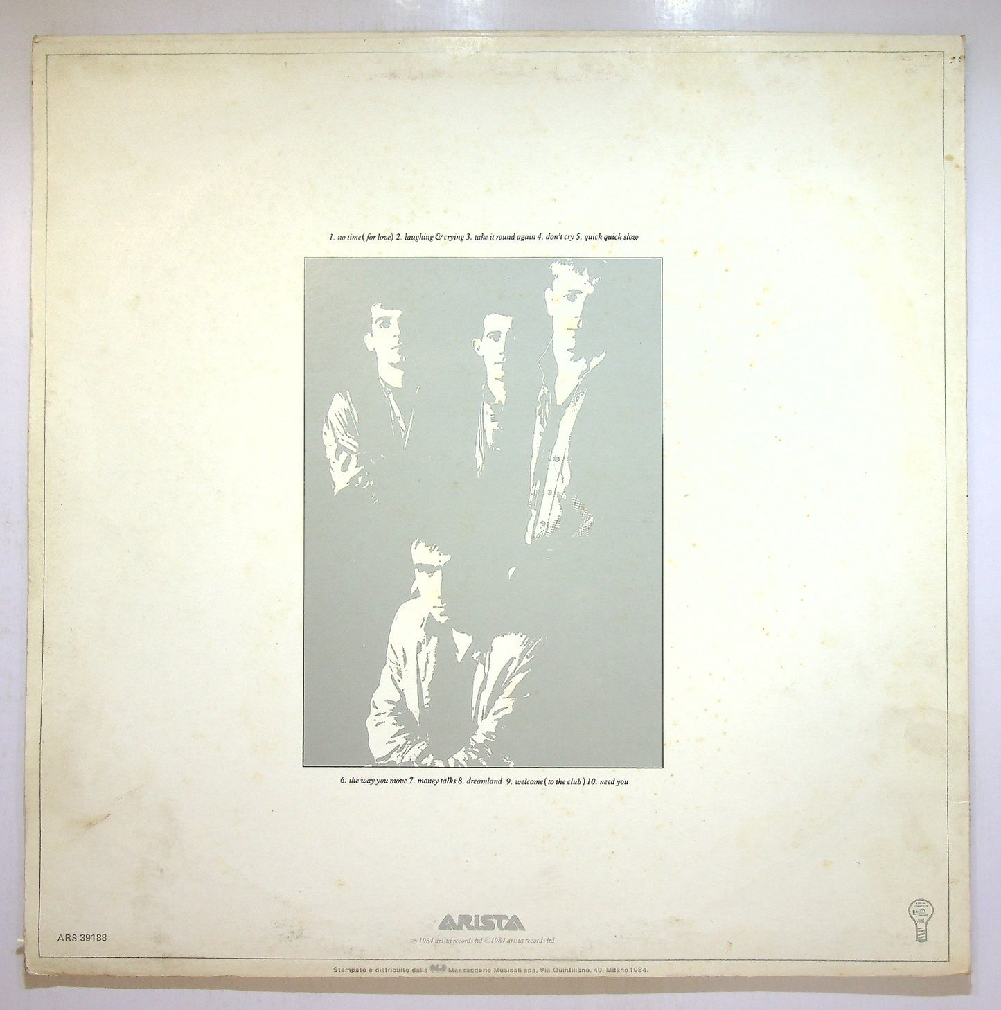 EBOND The Cry Featuring John Watts - Quick Quick Slow Vinile V113022