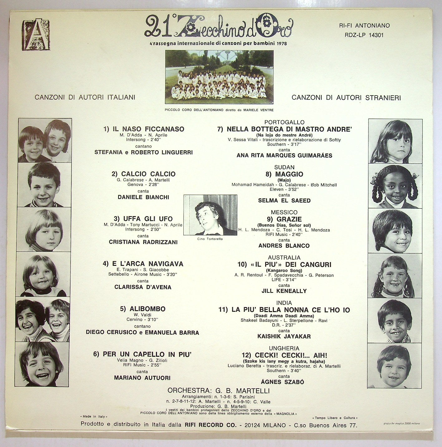 EBOND 21° Zecchino D'Oro 1978 Vinile V113041