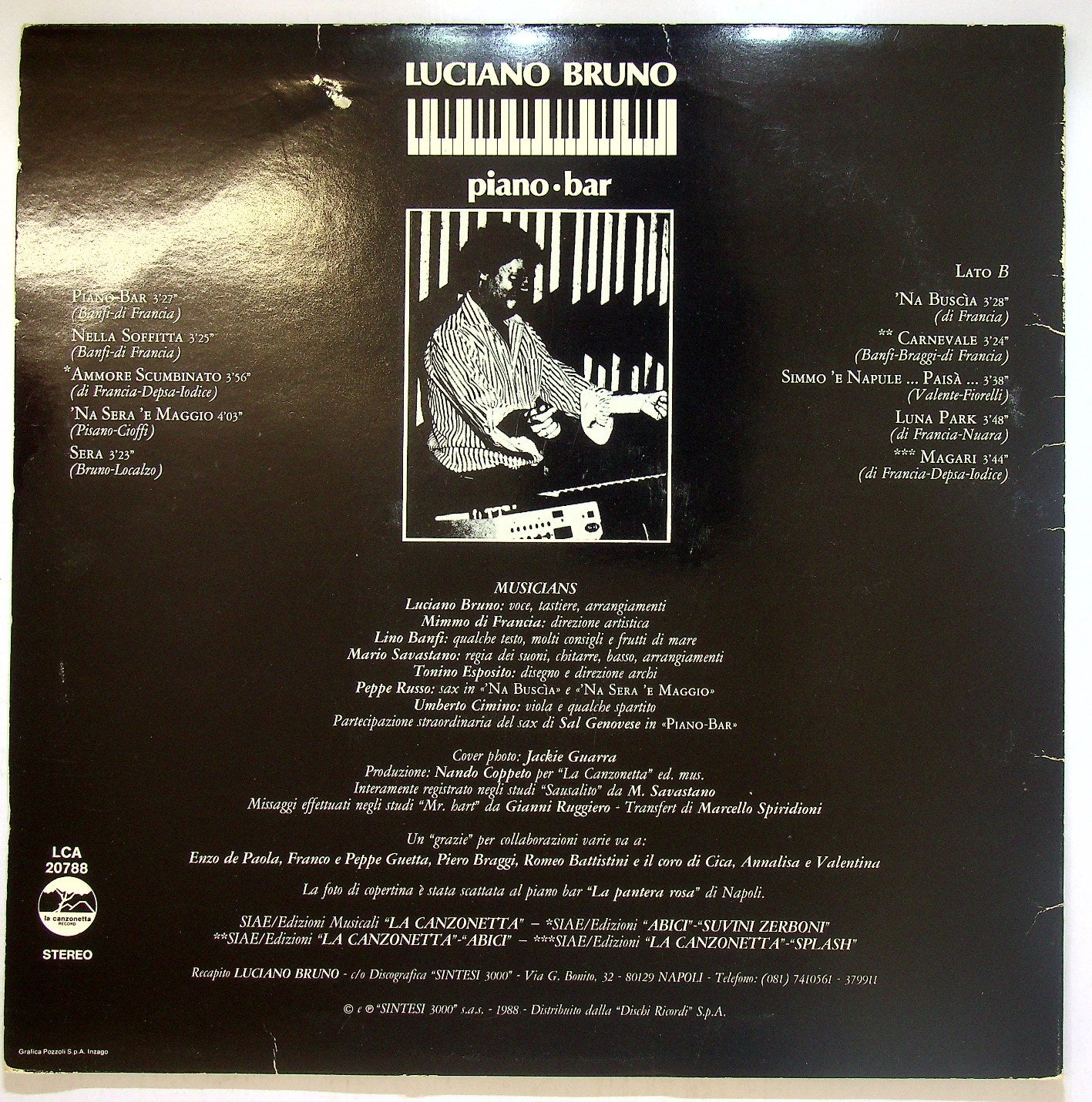 EBOND Luciano Bruno - Piano-Bar Vinile V113048