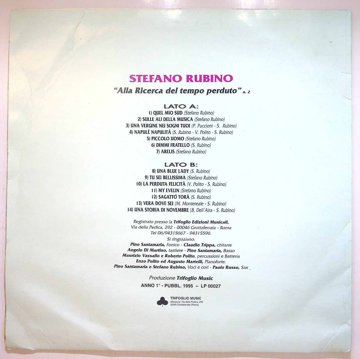 EBOND Stefano Rubino - Alla Ricerca Del Tempo Perduto N.2 Vinile V113061