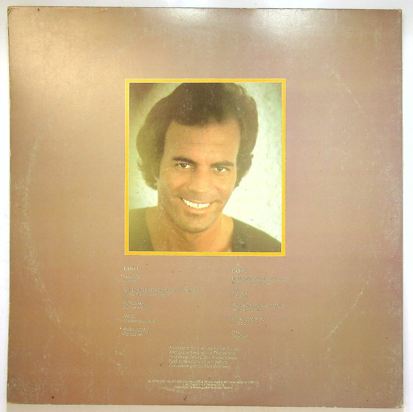 EBOND Julio Iglesias - Sono Un Pirata, Sono Un Signore Vinile V113067