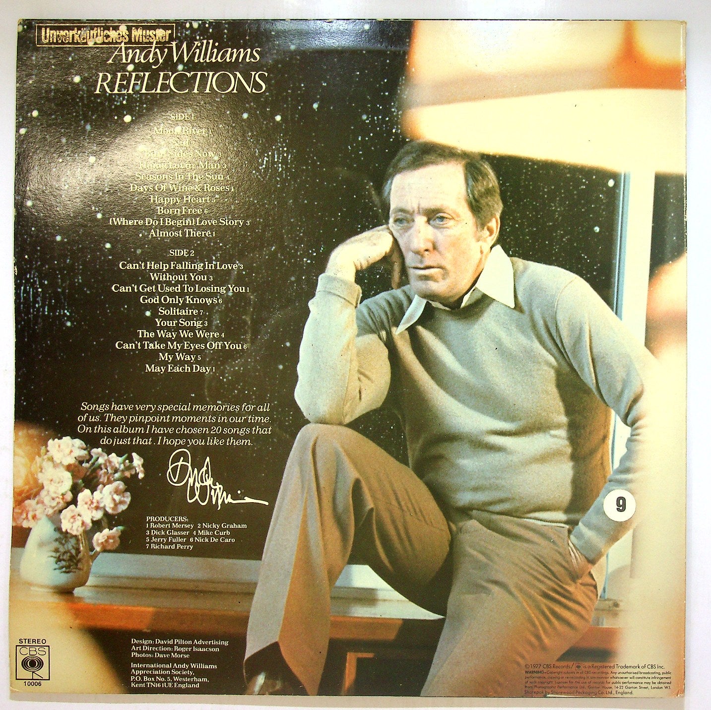EBOND Andy Williams - Reflections Vinile V113114