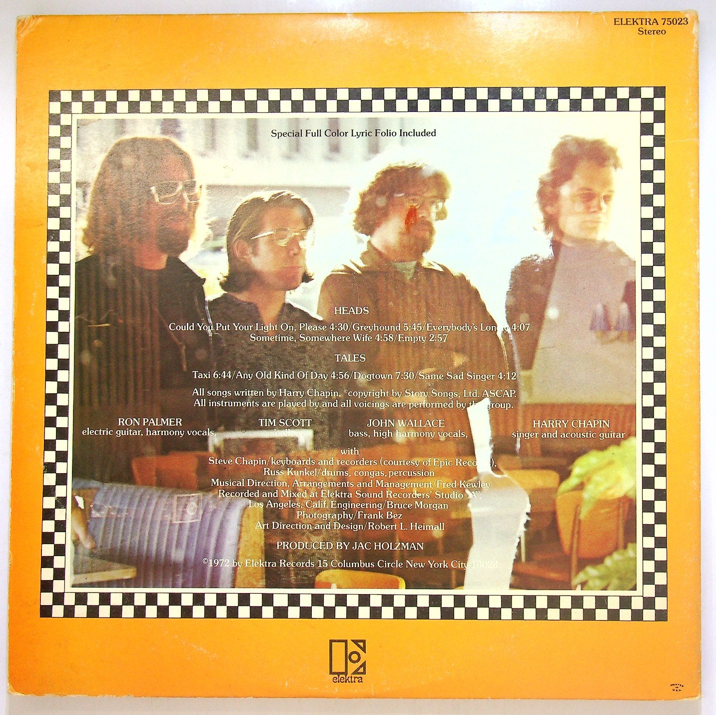 EBOND Harry Chapin - Heads & Tales Vinile V114030