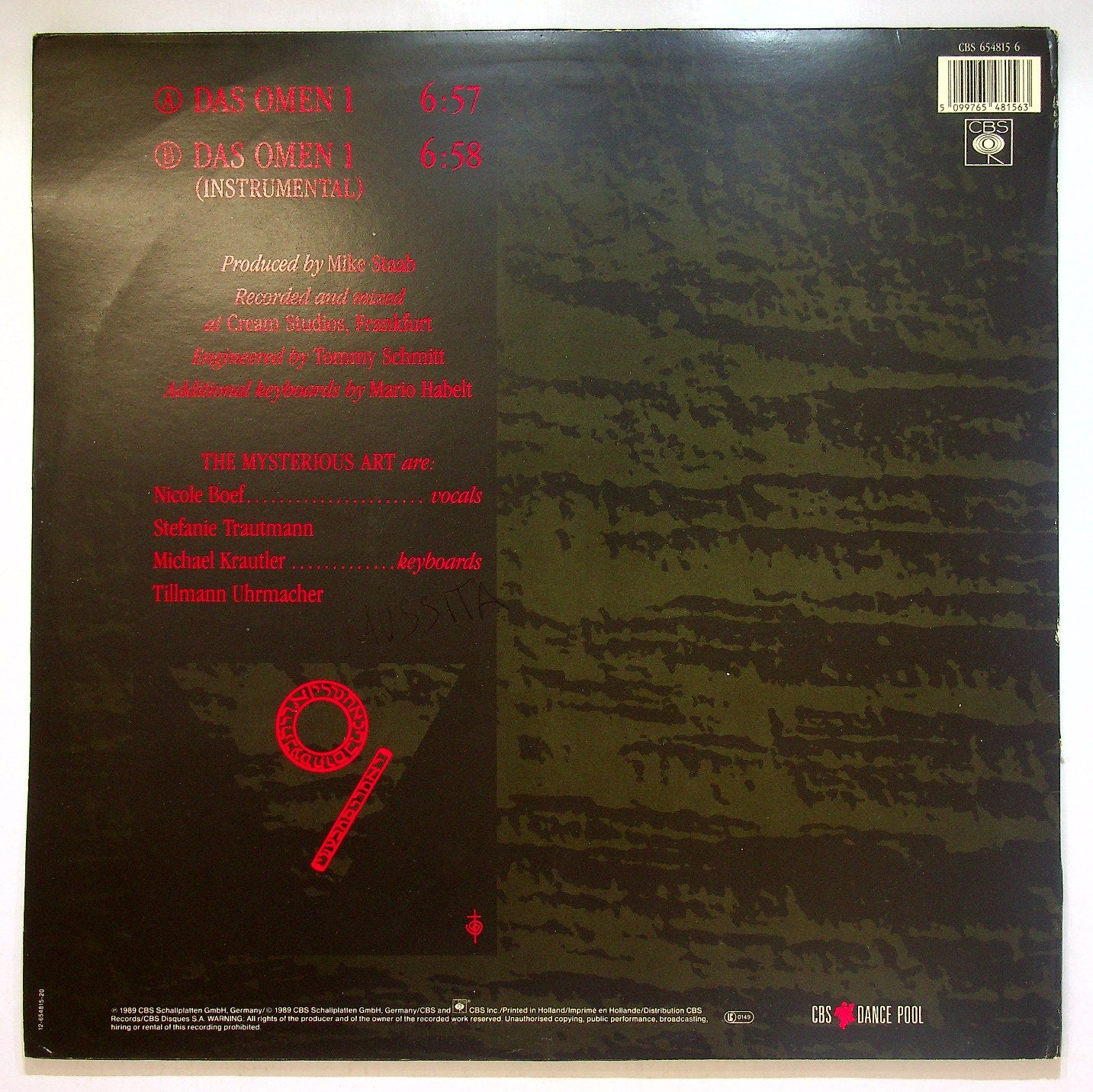 EBOND Mysterious Art - Das Omen (Teil 1) Vinile V114100