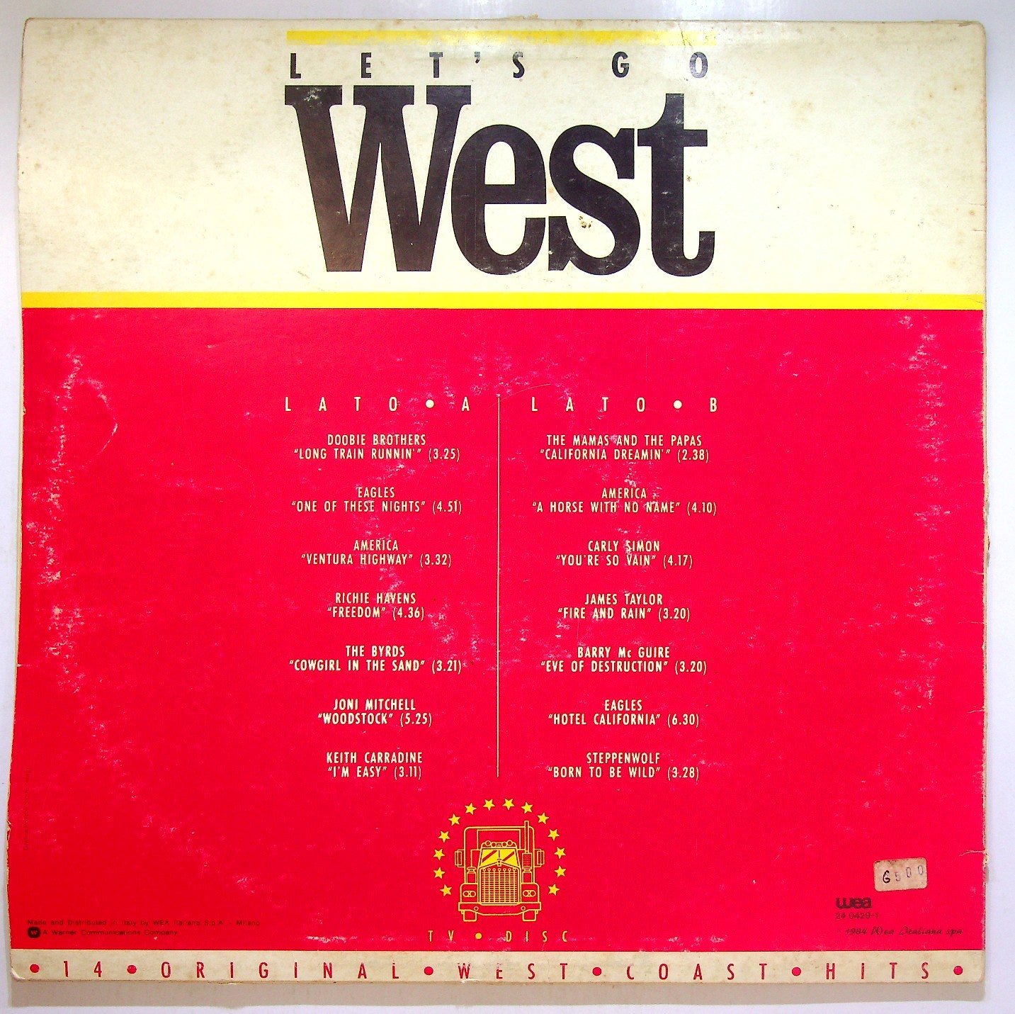 EBOND Various - Let's Go West-14 Original West Coast Hits Vinile V114136