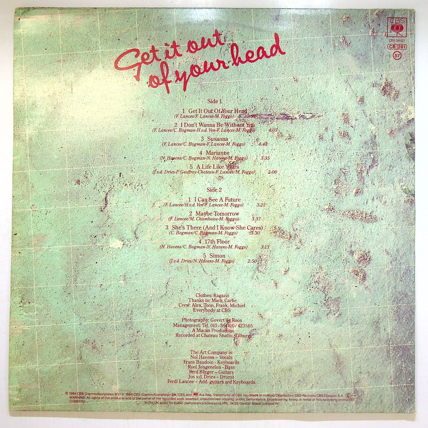 EBOND The Art Company - Get It Out Of Your Head Vinile V114145