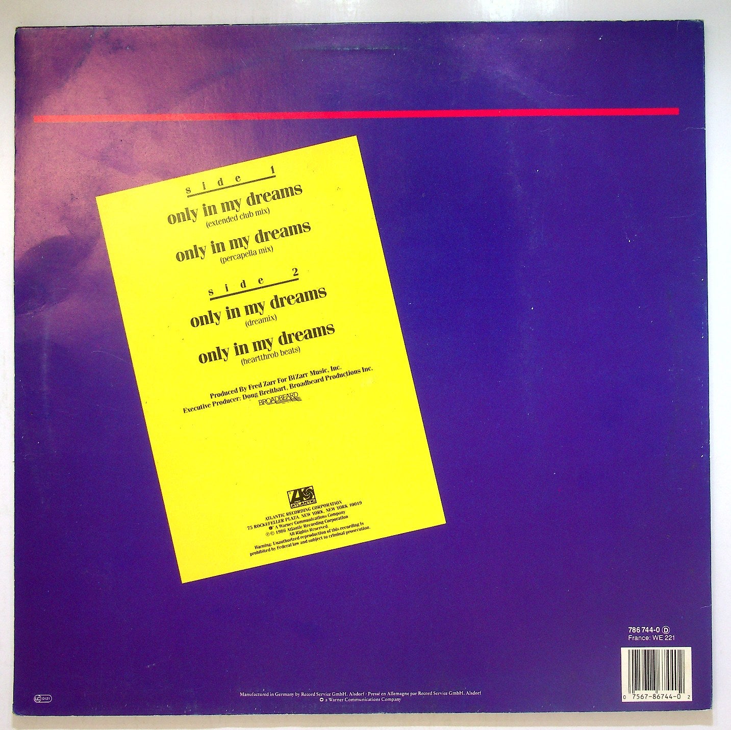 EBOND Debbie Gibson - Only In My Dreams Vinile V115002