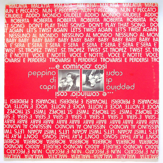 EBOND Peppino Di Capri - ... E Comincio Cosi Vinile V115018