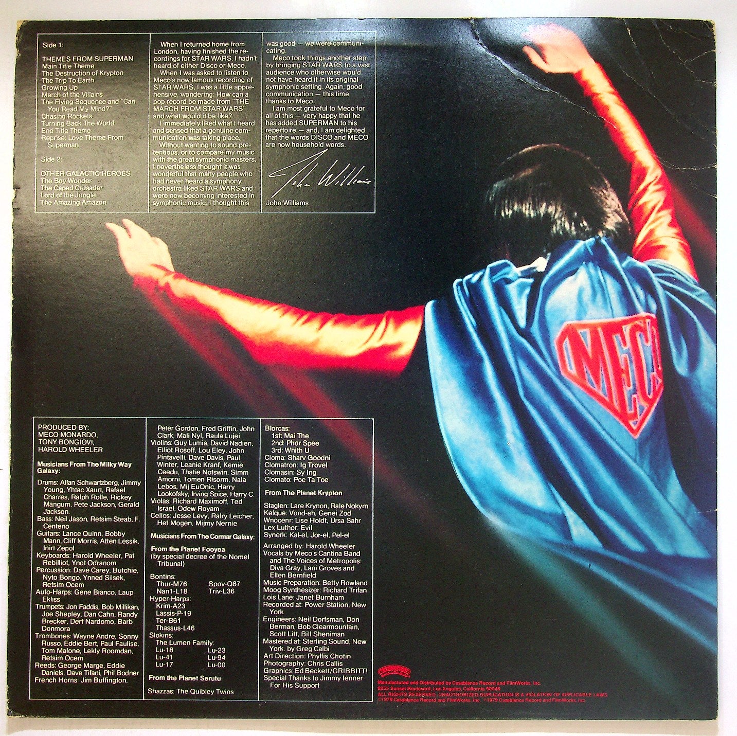 EBOND Meco - Superman And Other Galactic Heroes Vinile V115034